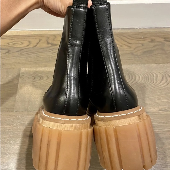 Stella McCartney Emilie Platform Chelsea Boots In Black/Gum Size 36.5 - Picture 5 of 16